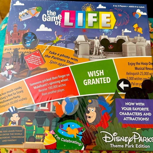 Disney Theme Parks Edition Game of Life Board Game NEW - Picture 2 of 3